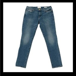Frame Le Garçon Mid Rise Straight Leg Denim Jeans Size 28